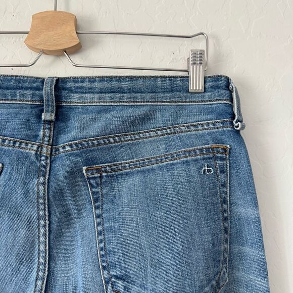 RAG & BONE Dre Low Rise Ankle Slim Boyfriend Jeans in Balboa Wash Size 27 - Picture 5 of 9